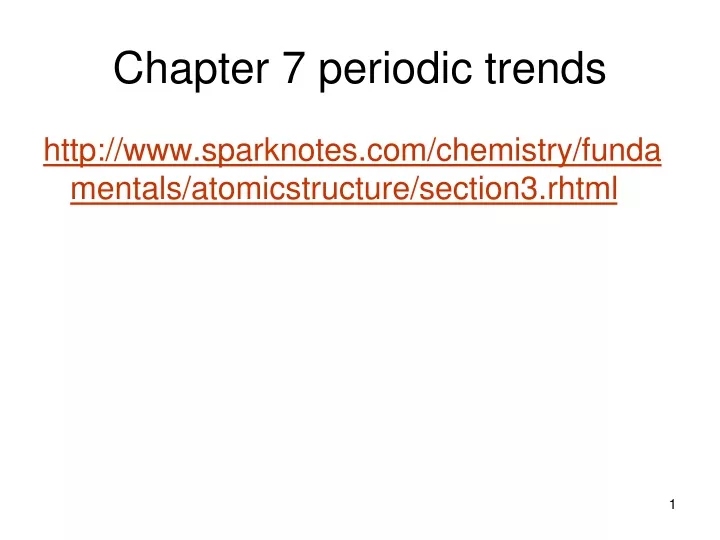 chapter 7 periodic trends