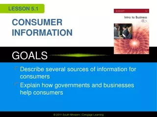 CONSUMER INFORMATION