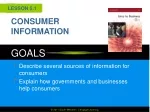 CONSUMER INFORMATION - slide 1