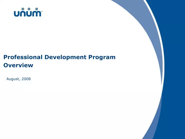 professional development program overview