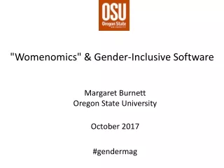 &quot;Womenomics&quot; &amp; Gender-Inclusive Software