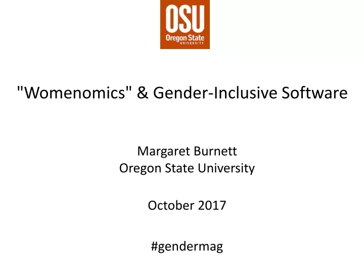 womenomics gender inclusive software