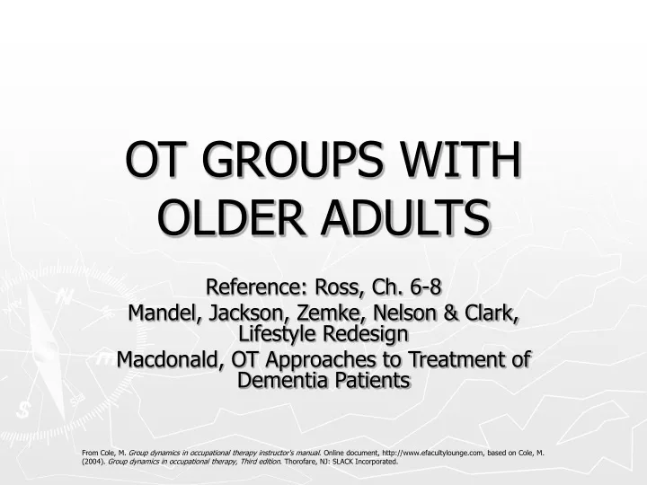 ot groups with older adults