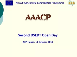 Second DSEDT Open Day ACP House, 11 October 2011