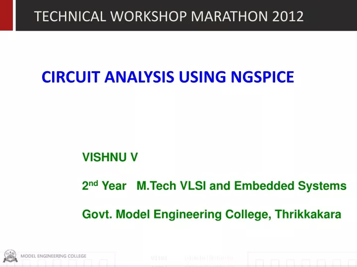 technical workshop marathon 2012