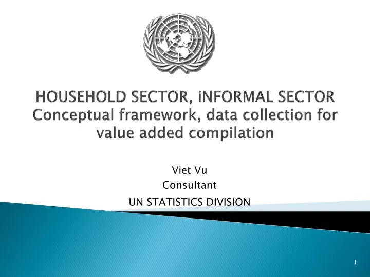 household sector informal sector conceptual framework data collection for value added compilation