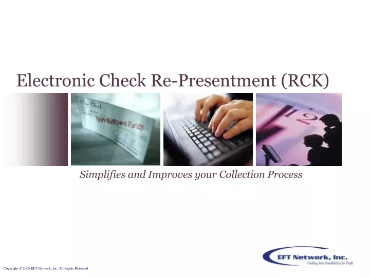 electronic check re presentment rck