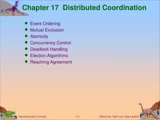 Chapter 17  Distributed Coordination
