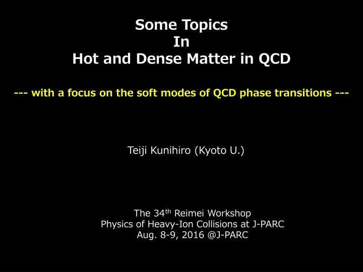 some topics in hot and dense matter in qcd with