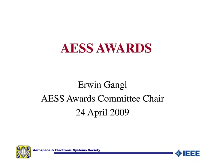 aess awards