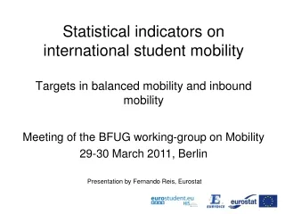 Meeting of the BFUG working-group on Mobility 29-30 March 2011, Berlin