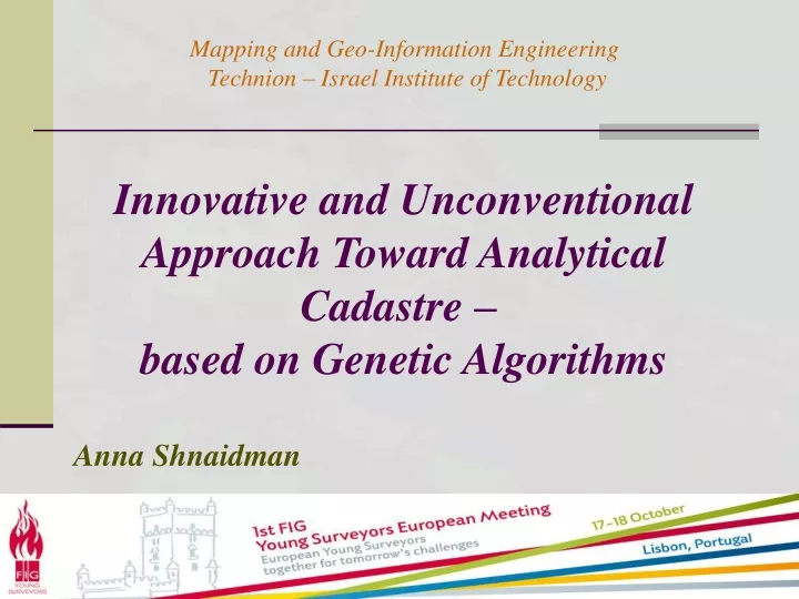 mapping and geo information engineering technion