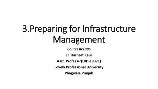 3.Preparing for Infrastructure Management