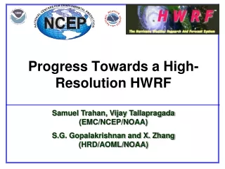 Progress Towards a High-Resolution HWRF