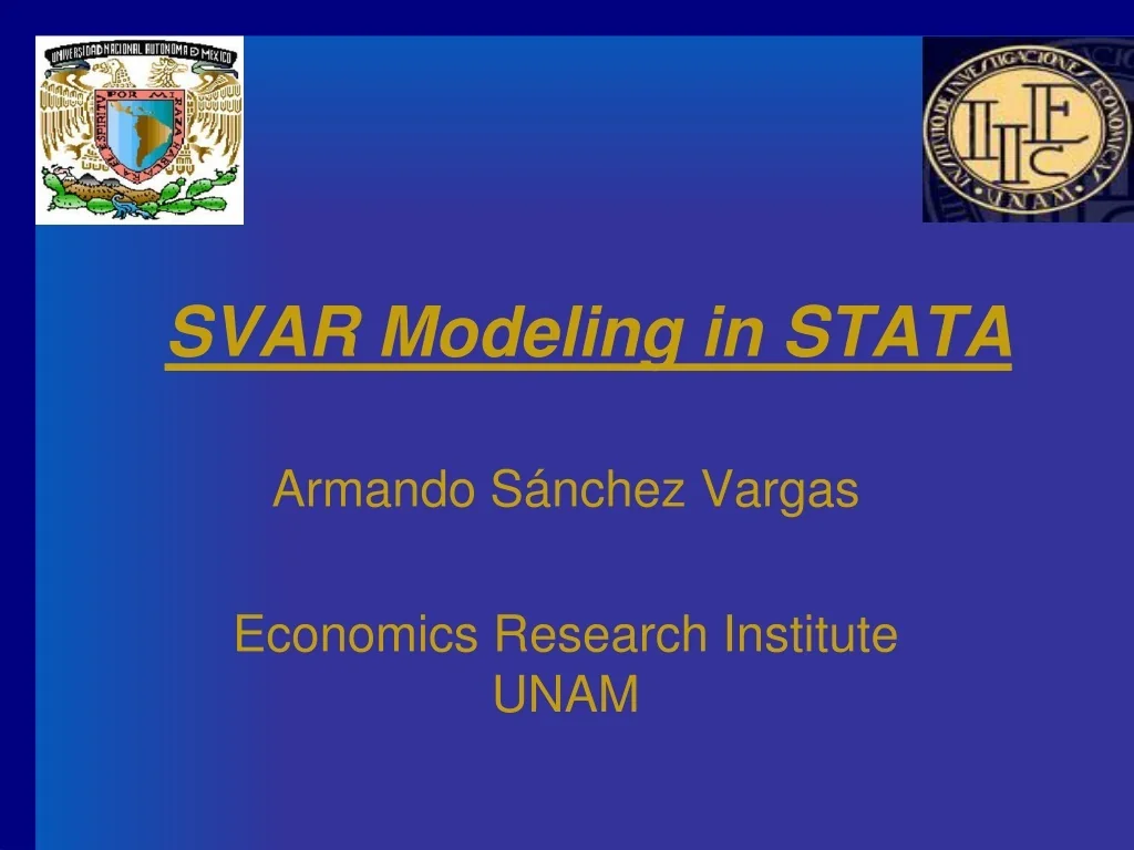 Svar Model PPT - SVAR Modeling in Stata: Advantages, Implementation, and ...
