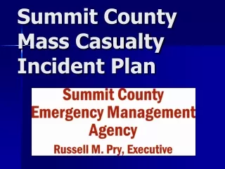 Summit County Mass Casualty Incident Plan