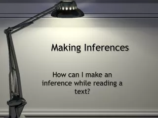 Making Inferences