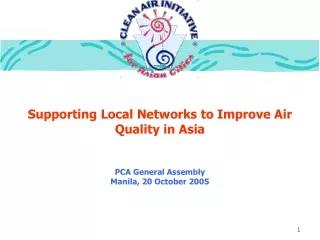 Supporting Local Networks to Improve Air Quality in Asia