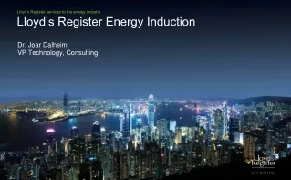 Lloyd’s Register Energy Induction