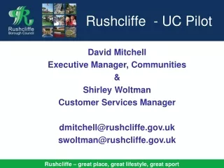 Rushcliffe  - UC Pilot