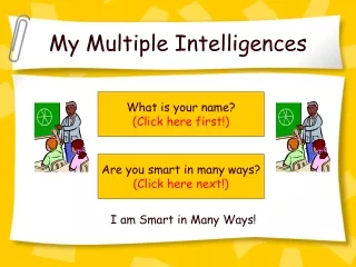 My Multiple Intelligences