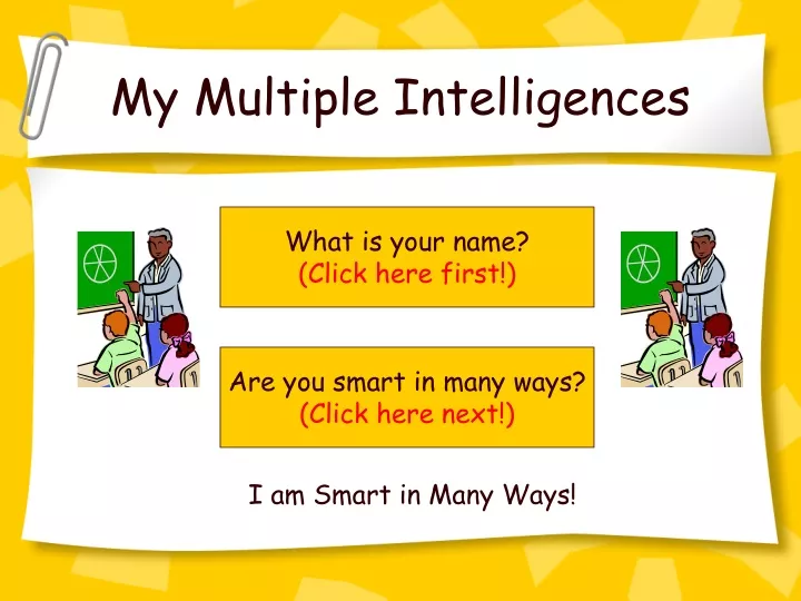 my multiple intelligences