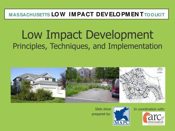 low impact development principles techniques