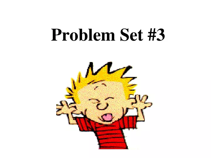 problem set 3