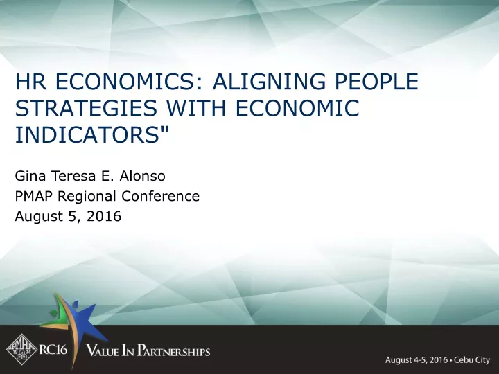 hr economics aligning people strategies with
