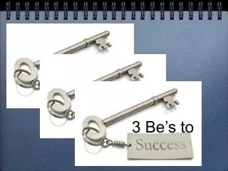 3 Be’s to