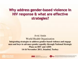 Part 1: Why address gender-based violence in the HIV response?
