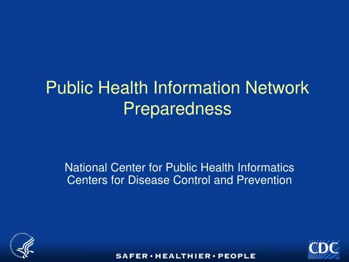public health information network preparedness