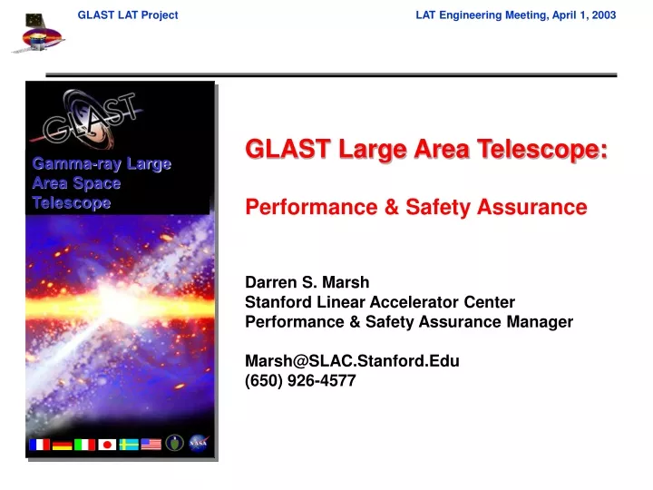 gamma ray large area space telescope