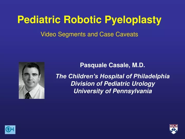 pediatric robotic pyeloplasty