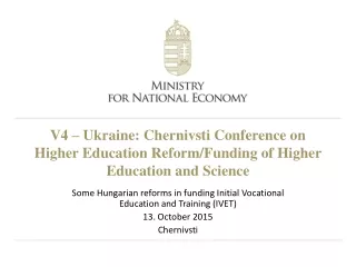 Some Hungarian reforms in funding Initial Vocational Education and Training (IVET)