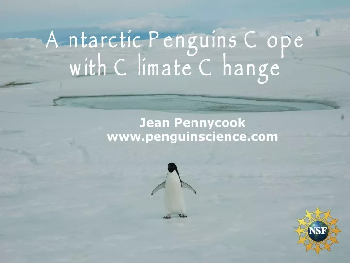 antarctic penguins cope with climate change