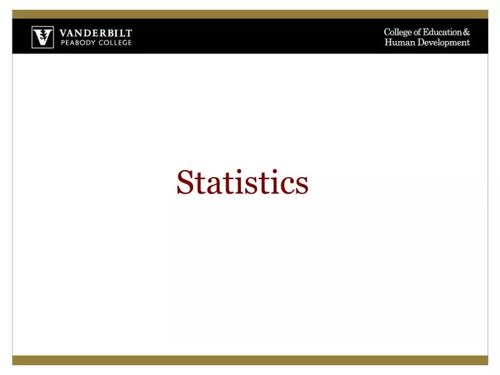 statistics