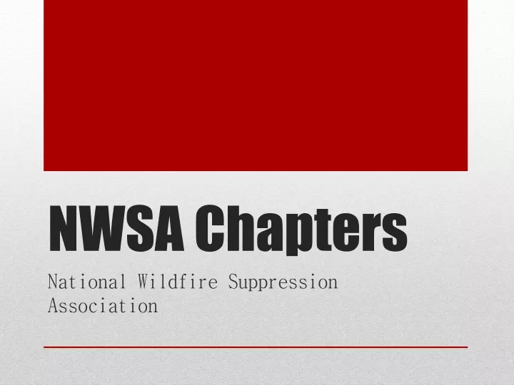 nwsa chapters