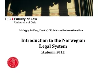 Iris Nguyên-Duy, Dept. Of Public and International law