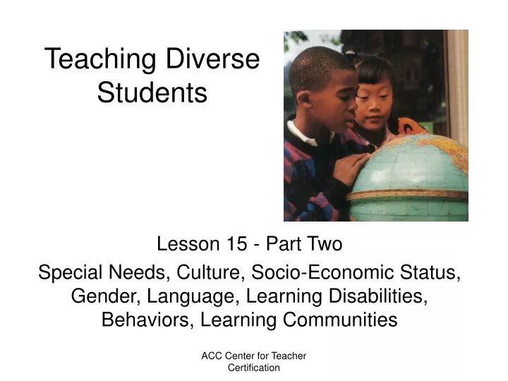 teaching diverse students