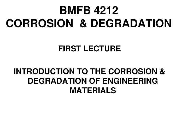 bmfb 4212 corrosion degradation