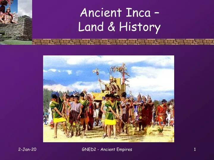 ancient inca land history