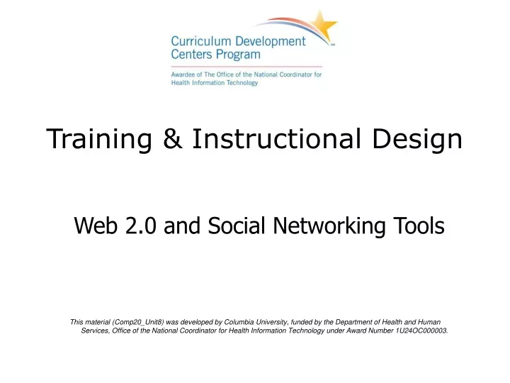 training instructional design