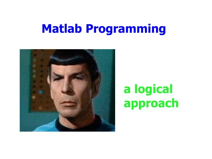 matlab programming