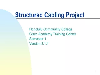 Structured Cabling Project