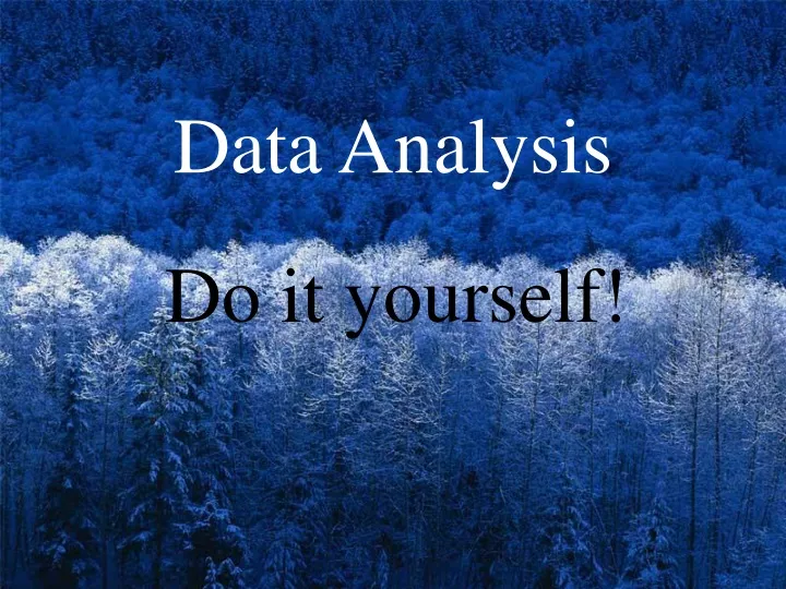 data analysis