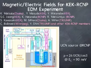 Magnetic/Electric Fields for KEK-RCNP EDM Experiment