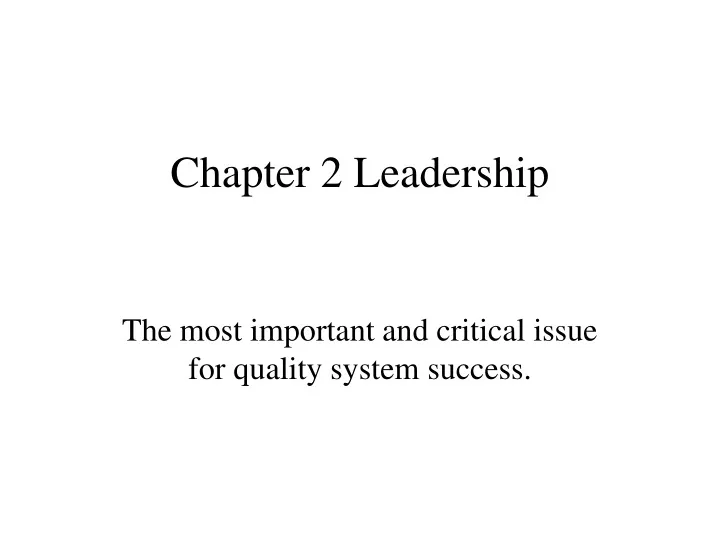 chapter 2 leadership