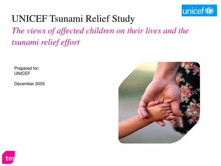 unicef tsunami relief study