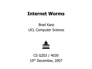 Internet Worms